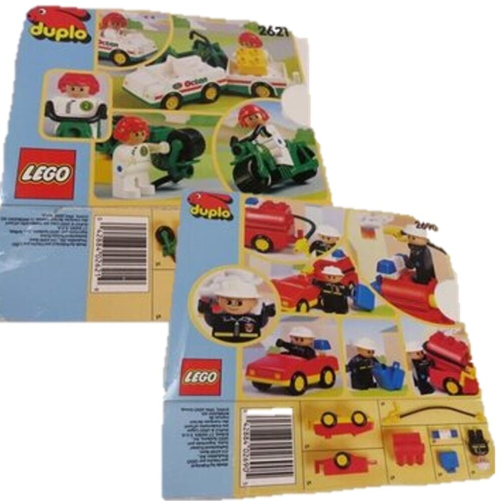 LEGO duplo cardboard packaging ONLY: #2621 (1995), #2690 (1996)